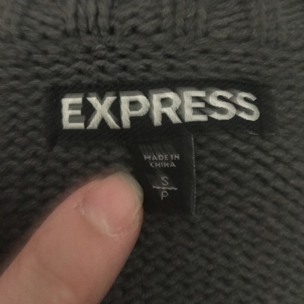 Express Gray Sweater Jacket - image 4